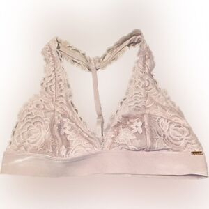 PINK Victoria’s Secret Light Blush Pink Lace Bralette Women’s Medium